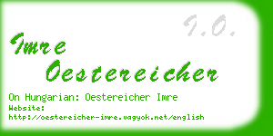 imre oestereicher business card